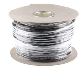 Sieciowy kabel zasilający 2 Core Polichlorek winylu PVC Sheath Czarny 8.6mm od , 500 V