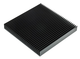 Radiator 200 x 200 x 25mm 1.65 → 0.7K/W Uniwersalny Prostokątny Alu