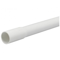 Rura elektroinstalacyjna sztywna RLM-22 gładka kielichowa 320N PVC UV biała 2m