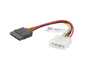Kabel zasilający wtyk MOLEX - 2x gniazdo SATA 30cm LANBERG