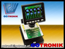 Mikroskop cyfrowy 500x + LCD + 8 Led