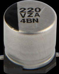 EEHZA1V221P Polymer hybrid SMD electrolytic capacitor, 220 µF, 35 V, 10.0x10