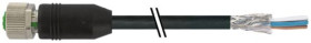 Przewód czujnik-siłownik ze złączem Złącze M12 liczba rdzeni 5 długość 2m Rodzaj A Żeńskie
