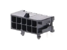 Wtyk PCB 10-pinowe raster: 3.0mm 2-rzędowe Molex Przewlekany 8.5A 600.0 V.