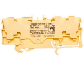 Złączka 4-przewodowa 4mm2 żółta TOPJOBS 2004-1406 /50szt./