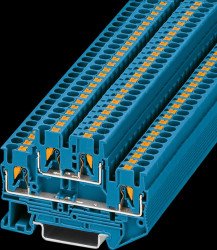 3210570 Double-deck terminal block, PTTB 2.5, blue