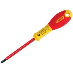 Stanley 0-65-418 FatMax Screwdriver Insulated Pozi PZ1 x 100mm