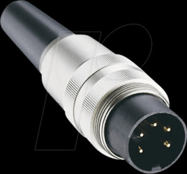 SV 50 Plug, SV 50, circular connector, straight, IP40, 5-pin, 180°, 5