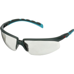 3M S2007SGAF-BGR Safety Glasses Anti-Fog Angle Adjustable Turquoise Grey