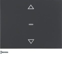 K.1 KNX RF quicklink przycisk żaluzjowy do sterownika żaluzjowego i mechanizmu załaczającego Berker.Net antracyt mat 85245275