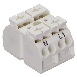 Listwa zaciskowa 2-żyłowe WAGO rozmiar żyły 20 → 12 AWG Wciskany zacisk Cage Clamp