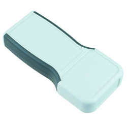 1553TGYBAT Grey T Soft Sided Handheld Enclosure Battery Compartment 210 x 86 x 32mm