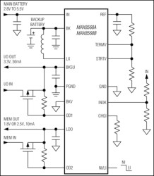 Complete Backup-Management ICs for Lithium and NiMH Batteries