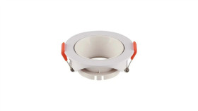 Oprawa Punktowa Oczko Gu10 Ip20 Biała+Biały Połysk Okrągła 6644