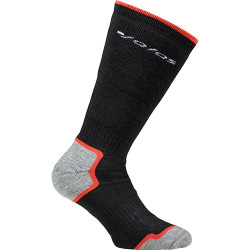 Skarpety, rozmiar: 44 → 45, Czarny, czerwony, Wełna merynosa, Poliamid, Poliester, Spandex, EU: 44 → 45