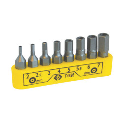 CK Tools T4528 Bit Clip Tamperproof Hexagon Set Of 8