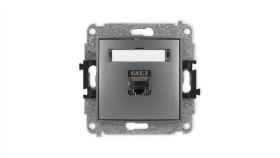 Icon Mechanizm Gniazda Komputerowego Pojedynczego 1Xrj45, Kat. 7, Ekranowane,...