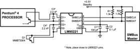 ±3°C dual remote & local temperature sensor with beta compensation and SMBus, I2C
