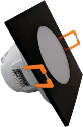 Oprawa downlight LED 5W 330lm 3000K/ciepła IP65/20 kwadratowy do wbudowania czarny LED BONO-S Black 5W WW GXLL082