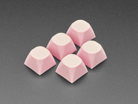 Adafruit Pastel Pink MA Keycaps for MX Compatible Switches - 5 pack