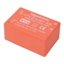9V AC-DC 1W High Performance Single Output Power Supply VTX-214-001-309