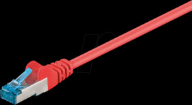 94150 Cat.6a S/FTP PiMF patch cable, CU, red, 15 m