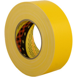 3M 7000111476 Universal High Strength Fabric Tape 389, 50 mm x 50 m, Yellow