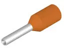 Insulated wire end ferrule, 0.5 mm², 12 mm/6 mm long, orange, 0409500000