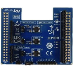 X-NUCLEO-EEICA1 Standard I2C EEPROM memory expansion board based on M24256E-F and M24M01E-F series for STM32 Nucleo