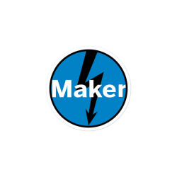 Maker Zap Sticker - Blue