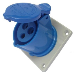 Gniazdo izolacyjne tablicowe 32A 250V 3P IP44 153