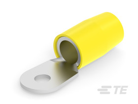Zacisk oczkowy Ø , M8 (5/16) izolowany Żółty TE Connectivity