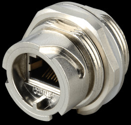 17-10012 RJ45 installation housing, coupler, shielded, metallic