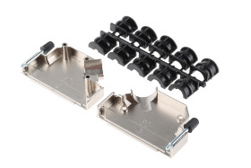 Osłona tylna D-Sub 50 -pinowe Cynk odlewany Kątowy Amphenol Communications Solutions D