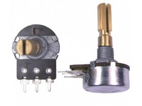 Potencjometr ośka 100K A liniowy L-16 Telpod