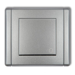 FLEXI Przycisk /dzwonek/ srebrny metalik 7FWP-4