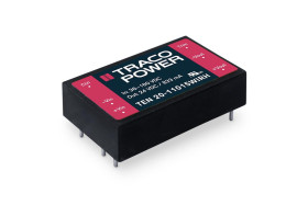 Przetwornica izolowana DC-DC, 20W, Uwe 36 → 160 V dc, Uwy 24V dc, Iwy 833mA Tak, TRACOPOWER Nie