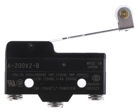 Wyłącznik krańcowy typ Dźwignia rolki zawiasów Omron NO/NC Działanie natychmiastowe 20A 500V IP00