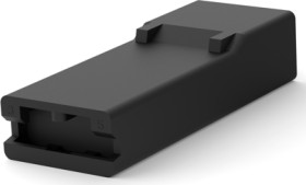 Insulating housing for 6.35 mm, 1 pole, PA, UL 94V-2, black, 1-735075-5