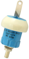 TD 020050 RF Power Pot Capacitors With Mounting Tags, Class 1 Ceramic