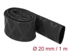 19593 Shrink tubing X-pattern non-slip 1 m x 20 mm black