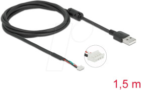 96001 USB 2.0 cable, A male to 4-pin camera male, 1.5 m