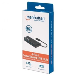 Hub USB 3.2 Gen1 4x USB-A na złączu USB-C 5Gbps 164924