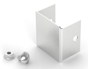 Akcesoria do koryt kablowych Stal nierdzewna 304 Zaślepka końcowa 50 x 50mm RS PRO