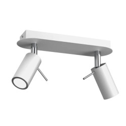 Lampa sufitowa PRESTON WHITE/CHROME 2x mini GU10 MLP7615 Milagro