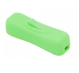 Table Lamp Pass-through Cable Rocker Switch, Green