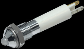 1902035W LED signal light, external reflector, 3 mm, white, 24 V, Ø6 mm