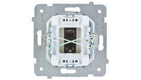 Karo Gniazdo Głośnikowe Pojedyncze Ecru Perłowy Gg-1S/M/42