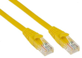Kabel kat. 5e U/UTP Żółty 3m