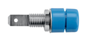 Gniazdo bananowe Żeński typ Gniazdo bananowe Niebieski 32A Schutzinger rozmiar 4 mm